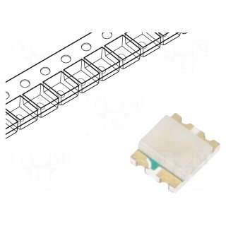 LED | SMD | 1210 | RGB | 3.2x2.7x1.1mm | 130° | 1.9÷2.4/3.5÷3.9/3.5÷3.9V