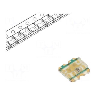 LED | SMD | 1616 | orange/green/blue | 1.6x1.6x0.35mm | 120° | 20mA