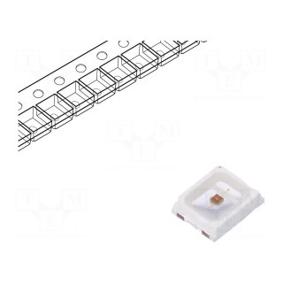 LED | SMD | 2835,PLCC2 | red | 14÷24lm | 2.8x3.5x0.8mm | 120° | 1.8÷2.4V