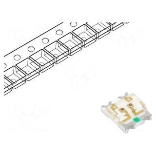 LED | SMD | 3025 | red/green | 20÷60mcd,120÷250mcd | 3x2.5x1.1mm | 160°