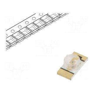 LED | SMD | 3216 | red | 16÷39mcd | 3.2x1.6x1.1mm | 130° | 2÷2.4V | 20mA