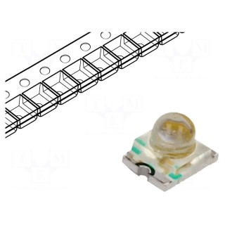 LED | SMD | 3224 | green | 1900÷3000mcd | 3.2x2.4x2.4mm | 20° | 3.3÷4.1V