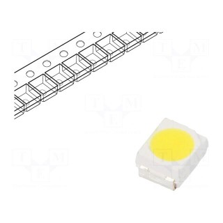 LED | SMD | 3528,PLCC2 | fluorescent yellow | 2180mcd | 3.5x2.8x1.9mm