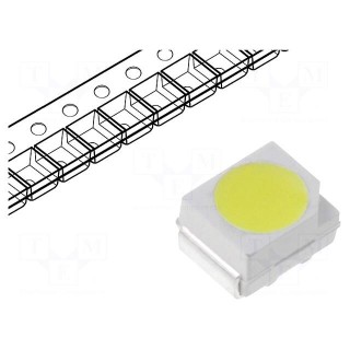 LED | SMD | 3528,PLCC2 | green (fluorescent green) | 6.5÷7.5lm | 120°