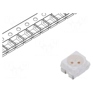 LED | SMD | 3528,PLCC4 | red/yellow | 3.5x2.8x1.9mm | 120° | 20mA