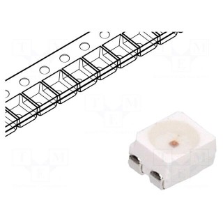 LED | SMD | 3528,PLCC4 | yellow | 2800mcd | 3.5x2.8x1.9mm | 120° | 2÷2.6V