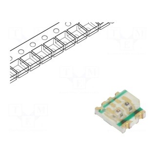 LED | SMD | red/yellow-green | 1.9x1.6x0.8mm | 130° | 1.7÷2.4/1.7÷2.4V