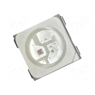 Programmable LED | SMD | 5050,PLCC4 | RGB | 5x5x1.47mm | 120° | 3.8÷5.5V
