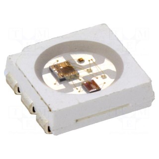 LED | SMD | 5050,PLCC6 | RGB | 5x5x1.6mm | 3.6÷5.5V | Lens: transparent