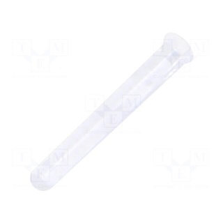 Fiber for LED | round | Ø1.3mm | Front: flat | straight