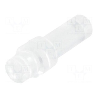 Fibre for LED | round | Ø2.8mm | Front: flat | straight | -20÷50°C