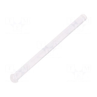 Fibre for LED | round | Ø2mm | Front: convex | straight | UL94V-0