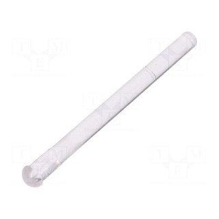 Fibre for LED | round | Ø2mm | Front: convex | straight | UL94V-2