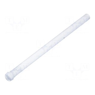 Fiber for LED | round | Ø3.2mm | Front: convex | straight