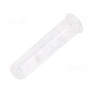 Fiber for LED | round | Ø3.6mm | Front: convex | flexible | silicone