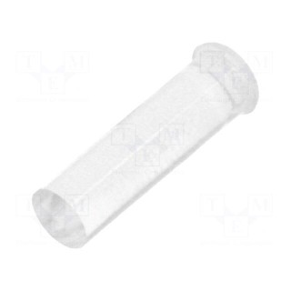 Fiber for LED | round | Ø3mm | Front: convex | straight