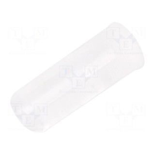 Fiber for LED | round | Ø5.6mm | Front: convex | flexible | silicone