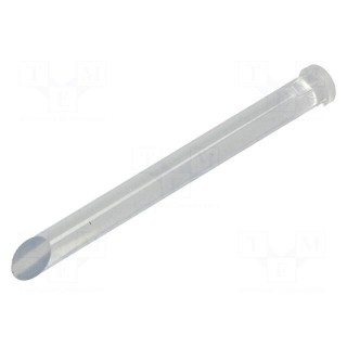 Fibre for LED | round | Ø5mm | Front: flat | straight