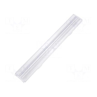 LED lens | rectangular | polycarbonate | transparent