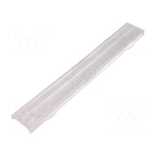 LED lens | rectangular | transparent | H: 10.5mm
