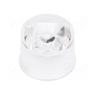 LED lens | round | colourless | 30° | with holder