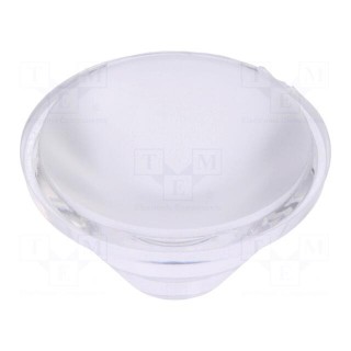 LED lens | round | colourless | 60°