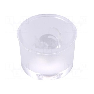 LED lens | round | colourless | 60° | V: with holder