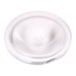 LED lens | round | plexiglass PMMA | transparent | 13÷20° | H: 16.4mm