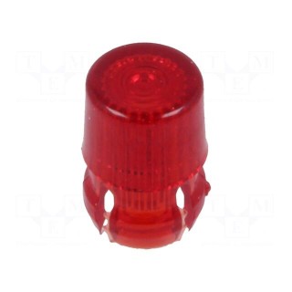LED lens | round | red | 3mm