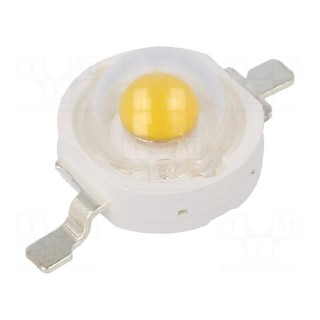 Power LED | white warm | 130° | 350mA | Pmax: 1W | 110÷120lm | CRImin: 70