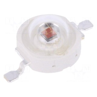 Power LED | red | 130° | 700mA | 613.5÷631nm | Pmax: 3W | 99.6÷113.6lm