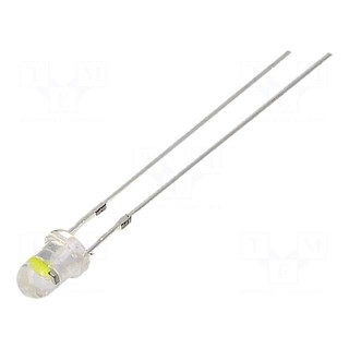 LED | 3mm | white cold | candle light effect | 5800÷7000mcd | 30° | 20mA
