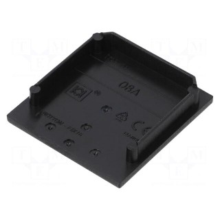 Cap for LED profiles | black | 2pcs | ABS | Kind of shutter: A