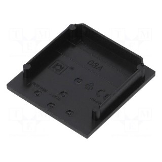 Cap for LED profiles | black | ABS | Application: VARIO30-08