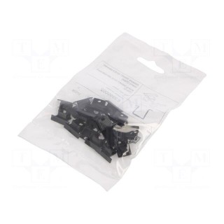 Cap for LED profiles | black | 20pcs | ABS | with hole | SMART-IN10