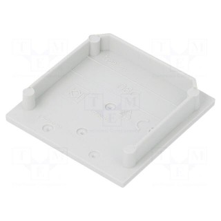 Cap for LED profiles | grey | 2pcs | ABS | Kind of shutter: C