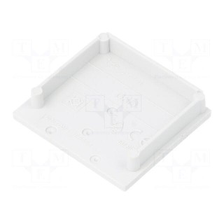 Cap for LED profiles | grey | 2pcs | ABS | Kind of shutter: D