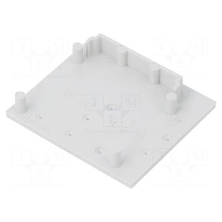 Cap for LED profiles | grey | ABS | Application: VARIO30-03 | Pcs: 2