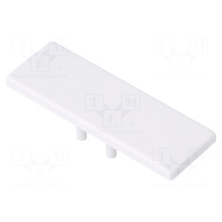 Cap for LED profiles | white | 2pcs | ABS | BACK10
