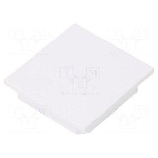 Cap for LED profiles | white | 2pcs | ABS | Kind of shutter: A