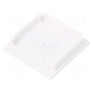 Cap for LED profiles | white | 2pcs | ABS | Kind of shutter: C