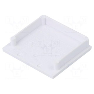 Cap for LED profiles | white | 2pcs | ABS | Kind of shutter: D