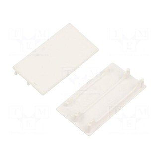 Cap for LED profiles | white | 2pcs | ABS | LOWI