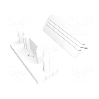 Cap for LED profiles | white | 20pcs | ABS | SURFACE10