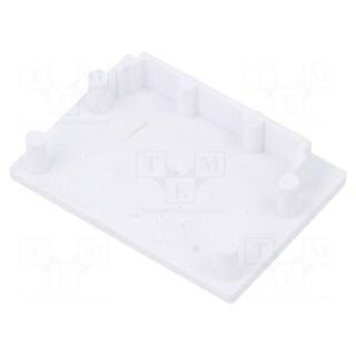 Cap for LED profiles | white | ABS | Application: VARIO30-05 | Pcs: 2