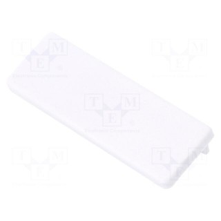 Cap for LED profiles | white | ABS | Application: WIDE24 | Pcs: 2