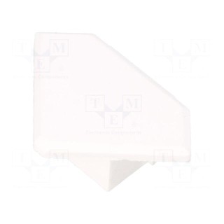 Cap for LED profiles | white | 45-ALU