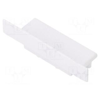 Cap for LED profiles | white | ABS | Application: VARIO30-06 | Pcs: 2