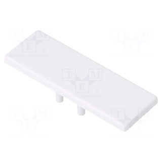 Cap for LED profiles | white | ABS | Application: DEEP10 | Pcs: 2