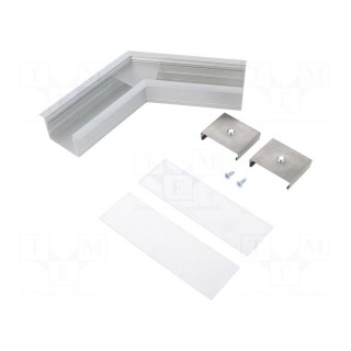 Connector 120° | silver | aluminium | Application: VARIO30-07